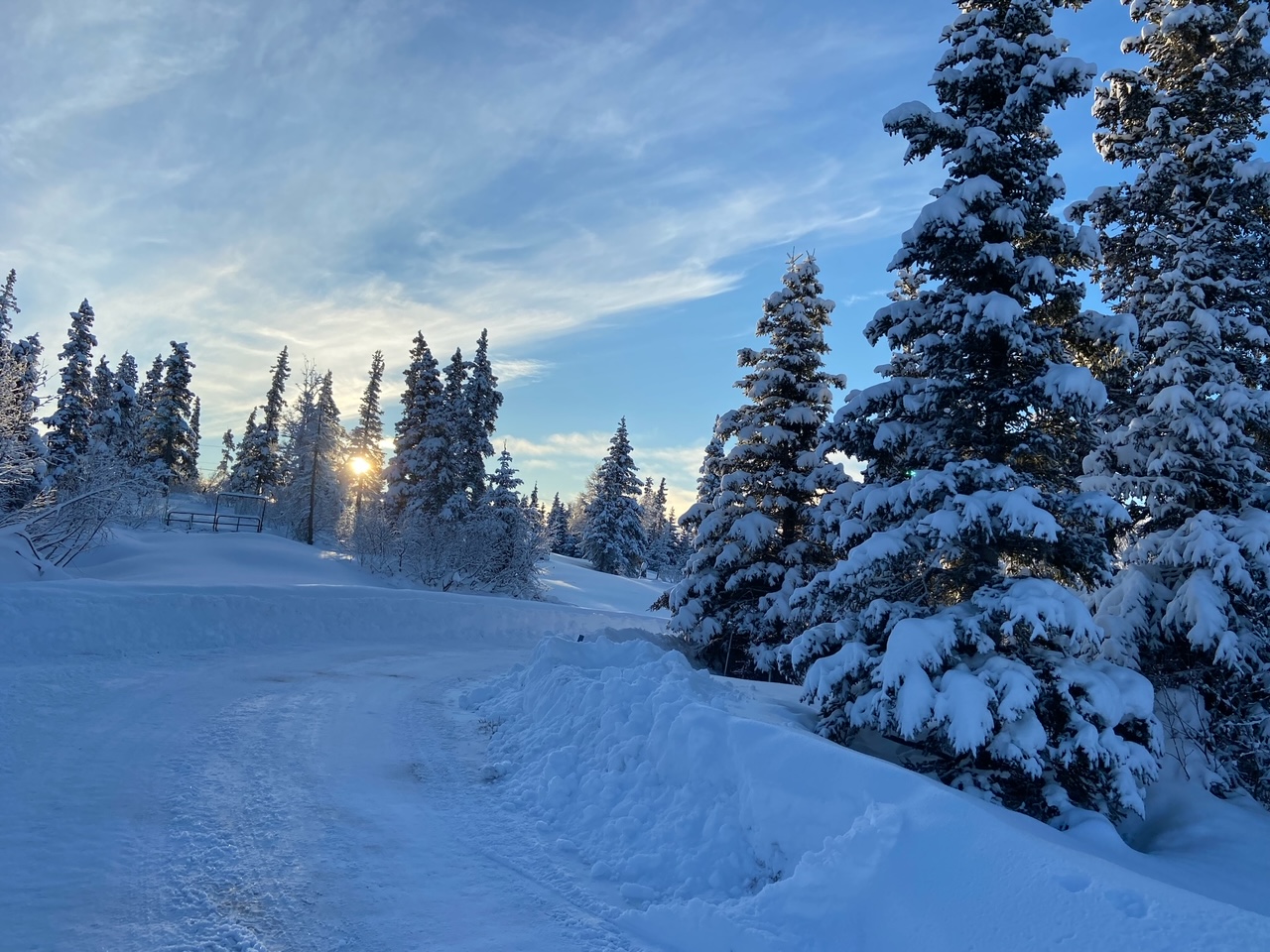 Anchorage ski path